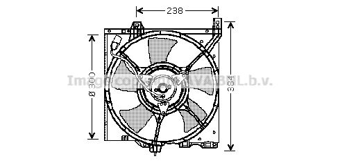 AVA QUALITY COOLING Ventilators, Motora dzesēšanas sistēma DN7501